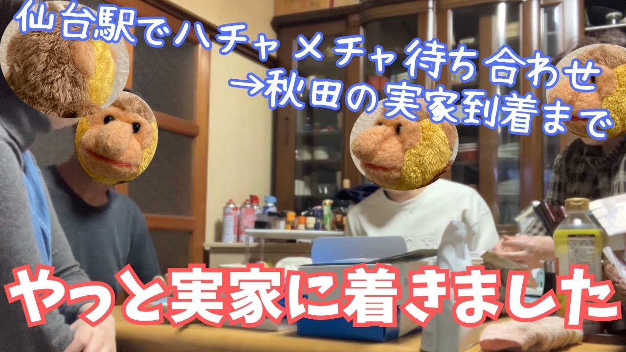 やっと秋田に到着　仙台駅から車で4時間　【帰省②】