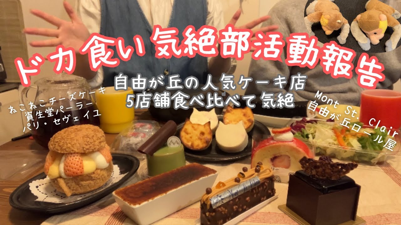 自由が丘の行列スイーツ好きなだけ食べる　ドカ食い気絶部活動報告